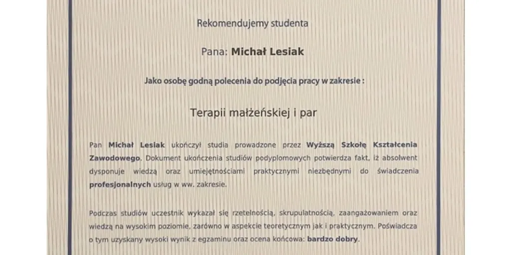 Psycholog Szczecin - Klinika Psychologiczna Empatia - Michał Lesiak 6